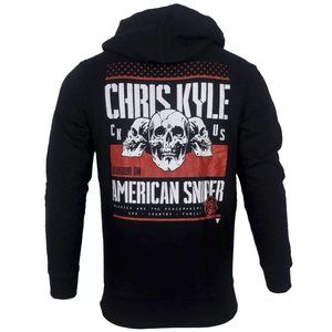 Howitzer Style Men's Hoodie ZIP UP CHRIS KYLE WARRIOR SPIRIT Military Grunt